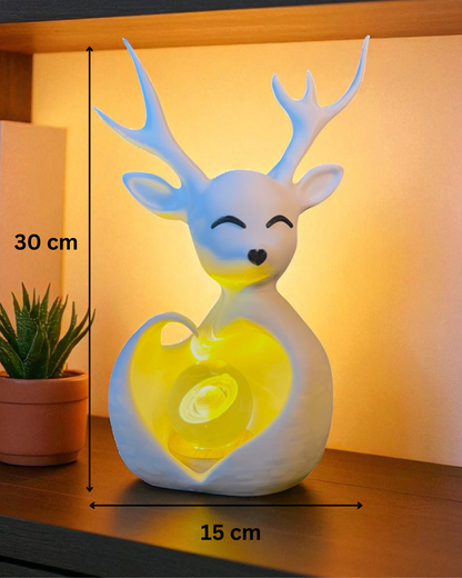 Snowelle – Deer Love Décor Piece & Ambient Lamp | Snowfall Inspired Home Accent
