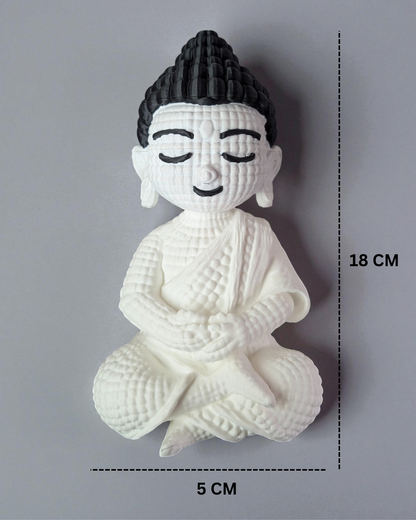 Minimalist Buddha Statue | 3D Printed Spiritual Decor
