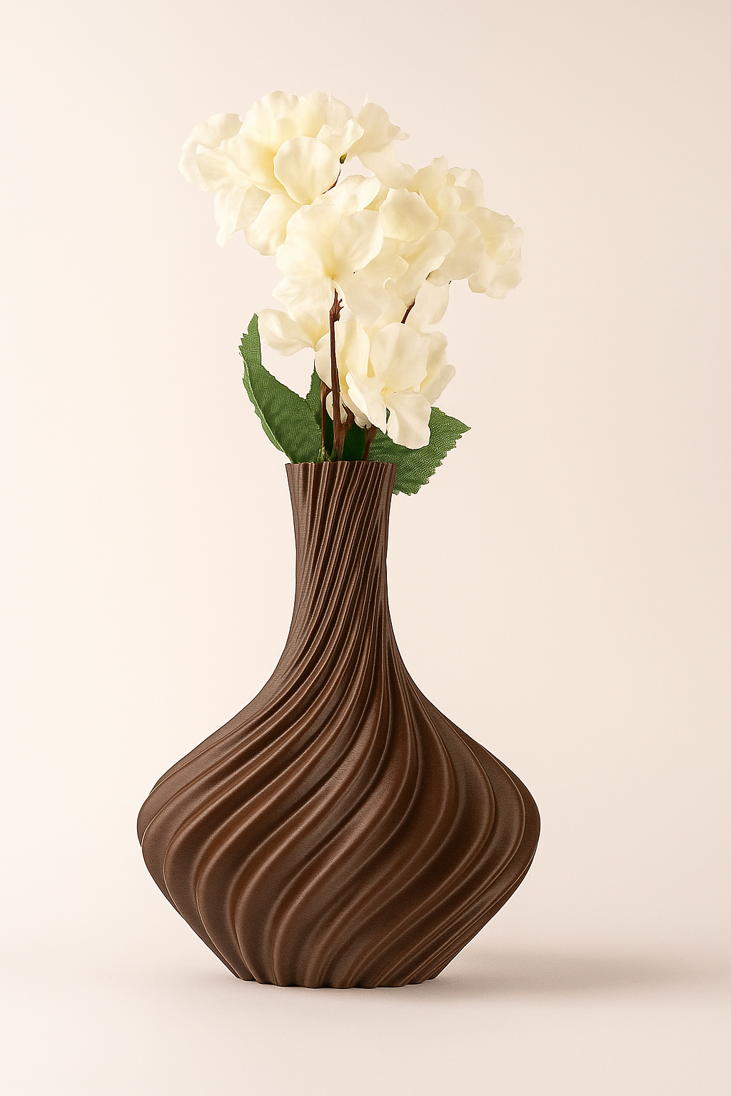 Spiral Twist Vase – Modern 3D Printed Home Décor