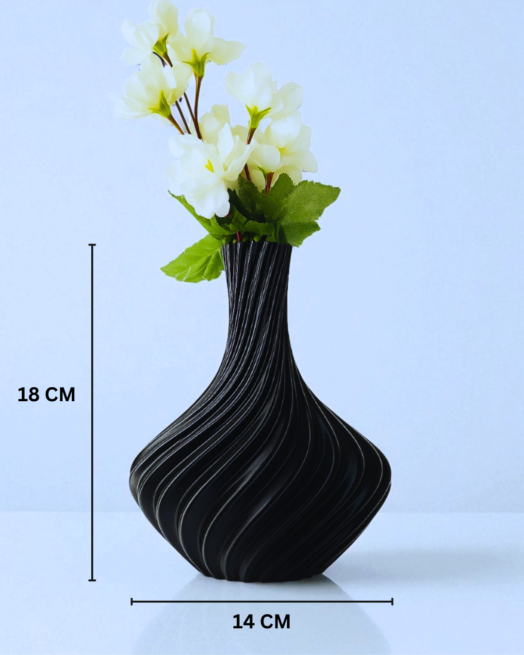 Spiral Twist Vase – Modern 3D Printed Home Décor