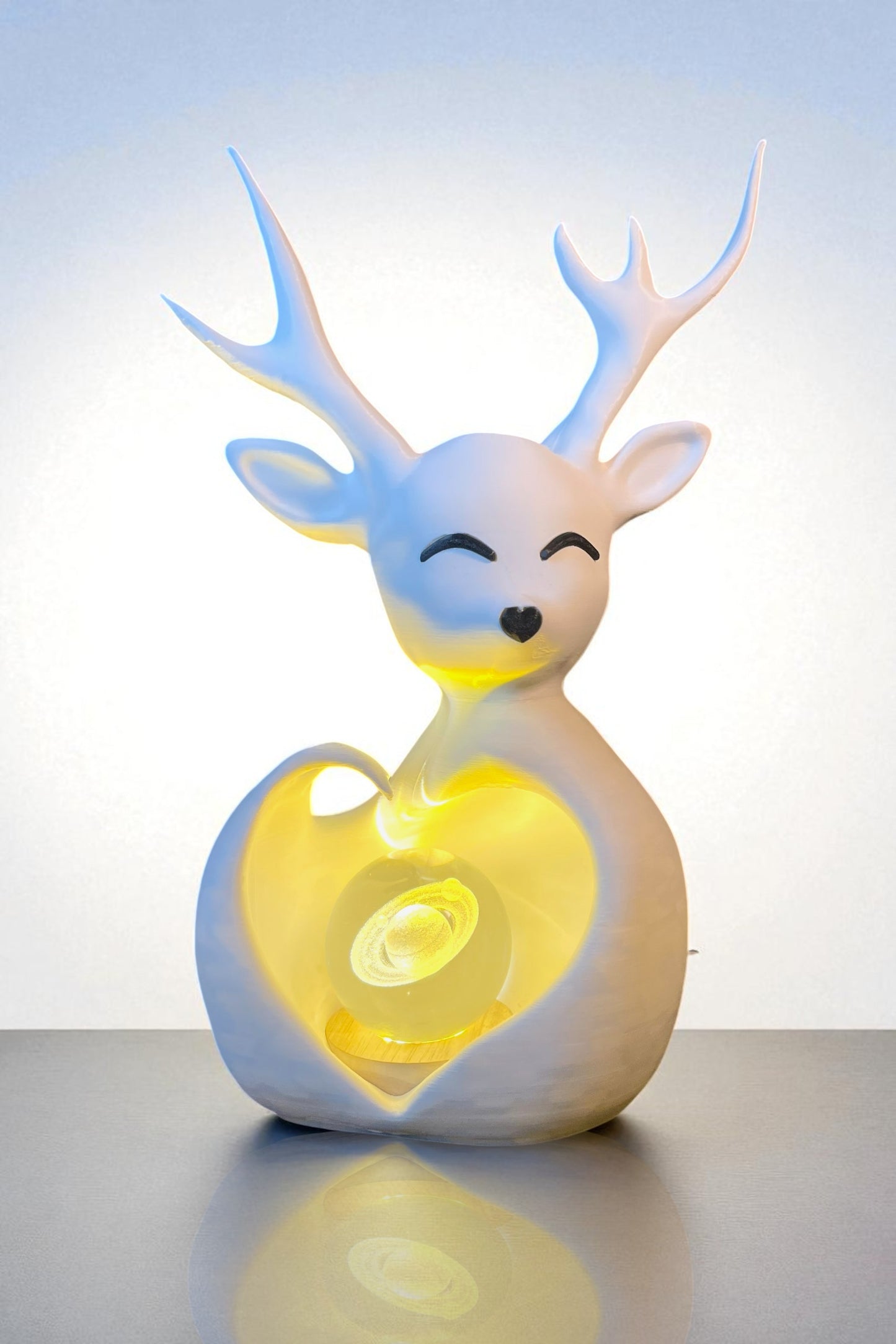 Snowelle – Deer Love Décor Piece & Ambient Lamp | Snowfall Inspired Home Accent