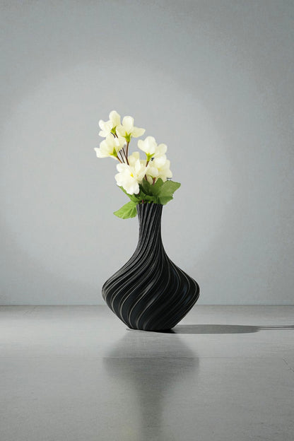 Spiral Twist Vase – Modern 3D Printed Home Décor